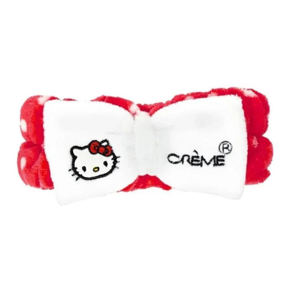 The Crème Shop x Hello Kitty Diadema de Spa de Felpa - Rosa y Blanco
